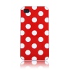 HM Red Polka Dot Flex Gel Case for Iphone 4 & 4S