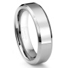 Tungsten Carbide Polished Men's Wedding Band Ring Size 5-16